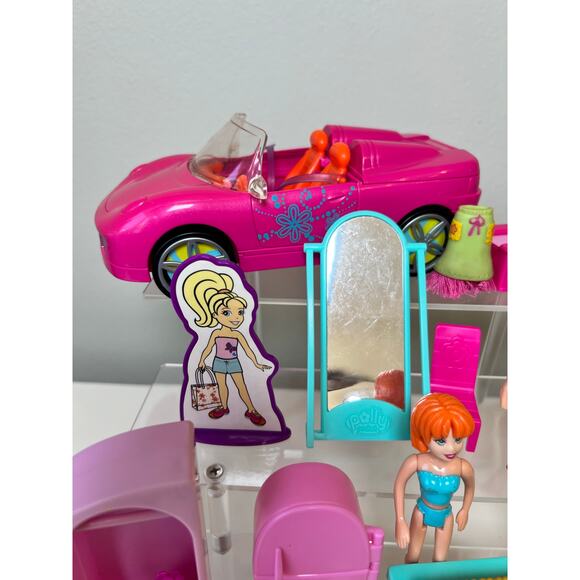 Polly Pocket Doll and Accessory Lot Car and Scooter * See all Photos - Picture 11 of 16